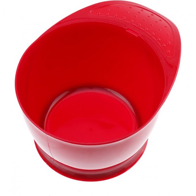 Чаша для краски, красная , с ручкой, с прорезиненной вставкой 320мл DEWAL T-21red