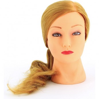 Голова-манекен учебная "блондинка" для парикмахеров DEWAL FI-2021L-408