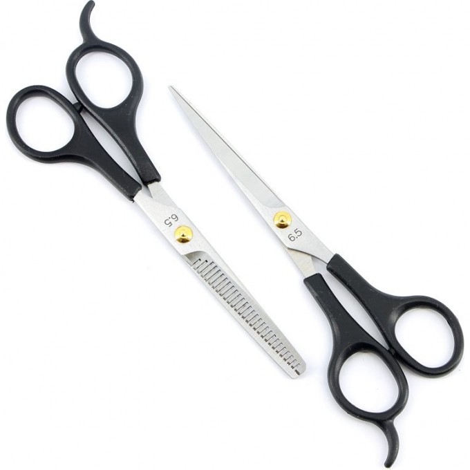 Набор парикмахерских ножниц EASY STEP (прямые + филировочные) DEWAL B1-9